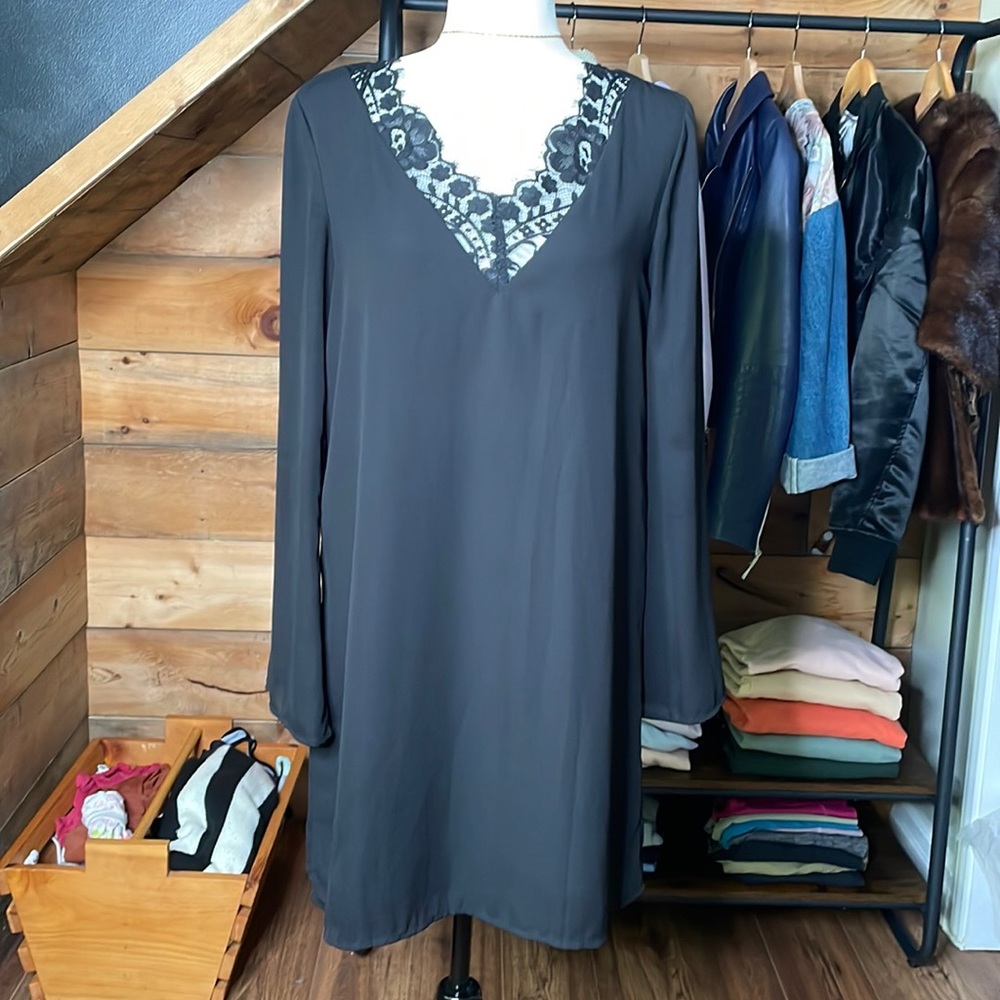 Tom Tailor Contemporary Long Sleeve Dress - Black